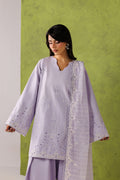 Emaan Adeel CAELIA P0126 lawn outfit in lilac — upper-body view