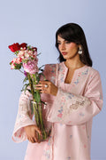 Emaan Adeel EVORA P0128 lawn outfit in blush pink — upper-body view