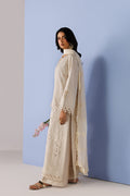 Emaan Adeel VEYRA P0133 lawn outfit in ivory — side view