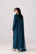 Emaan Adeel SERENE P0141 lawn outfit in deep teal — back view