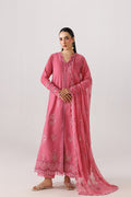 Emaan Adeel INES P0136 lawn outfit in pink — front view