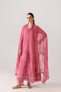 Emaan Adeel INES P0136 lawn outfit in pink — front view