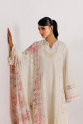 Emaan Adeel MINIMALISM P0024 lawn outfit in ivory with pink details — upper-body view