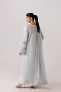 Emaan Adeel CORELLE P0135 lawn outfit in pale blue — back view
