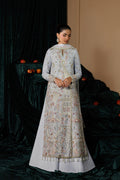Emaan Adeel SELENE S0457 chiffon outfit in pale blue — front view