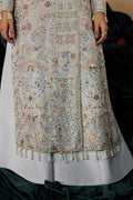 Emaan Adeel SELENE S0457 chiffon outfit in pale blue — hem detail