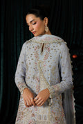 Emaan Adeel SELENE S0457 chiffon outfit in pale blue — upper-body view