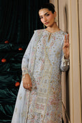 Emaan Adeel SELENE S0457 chiffon outfit in pale blue — upper-body view