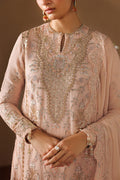 Emaan Adeel REVERIE S0453 chiffon outfit in blush pink — embroidery close-up