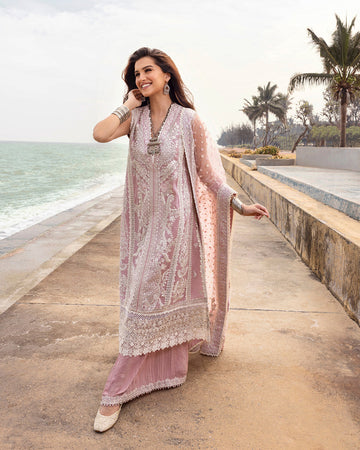 Faiza Saqlain | Zinnia Lawn 25 | Amaryllis - House Of Anaya
