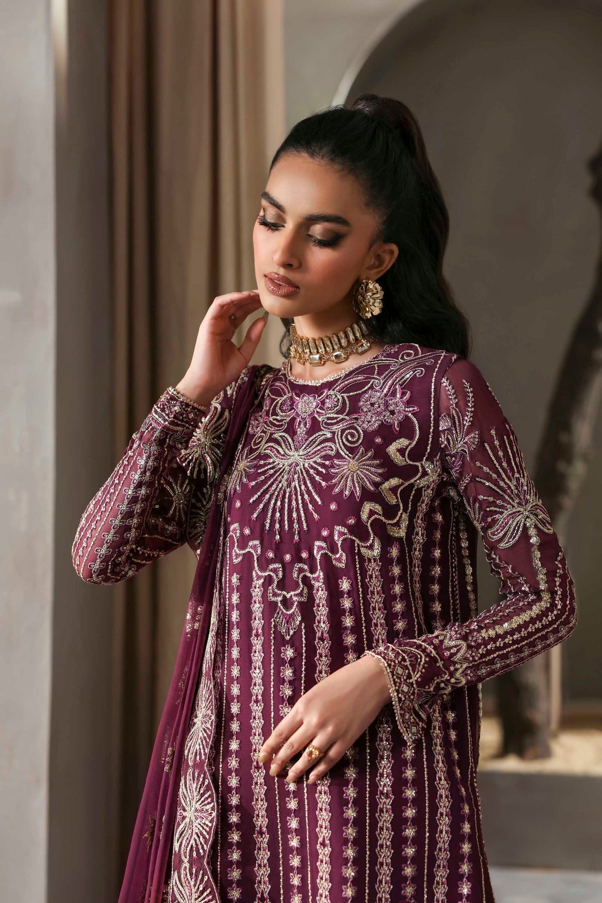 Akbar Aslam | Meeras Luxury Chiffon 25 | Mahin