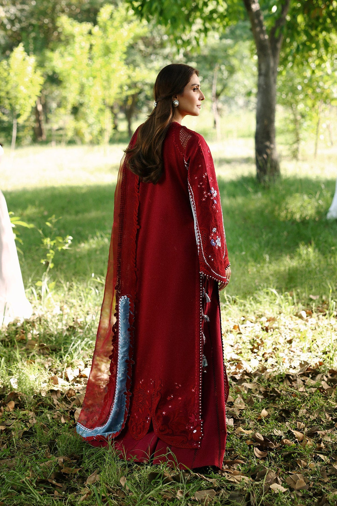 Model wearing Afrozeh Halia shirt & trouser set