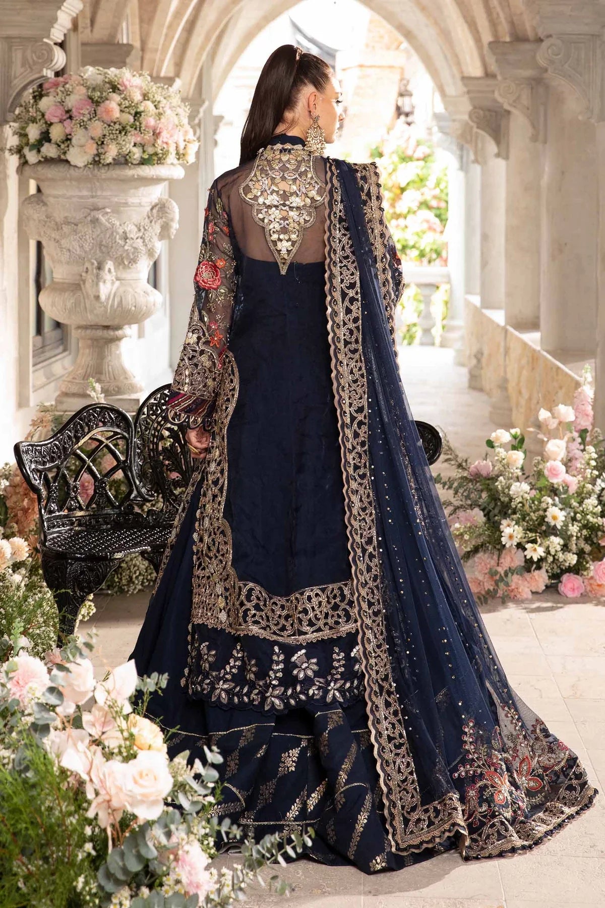 3 Piece Embroidered Suit | BD-2808 - House Of Hania