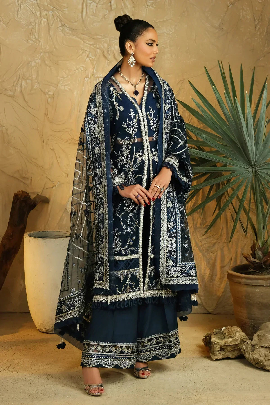 Mina Kashif | Kahani Luxury Formals 23 | Emerald - House Of Anaya