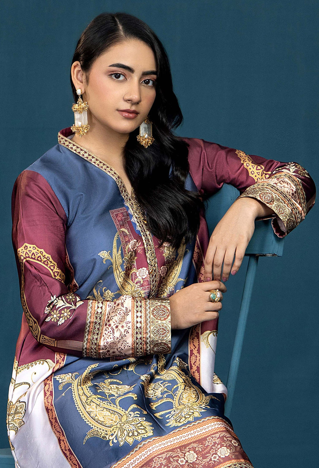 Adans Libas | Silk Shirt | SILK SHIRT-1PC  7624 - 1