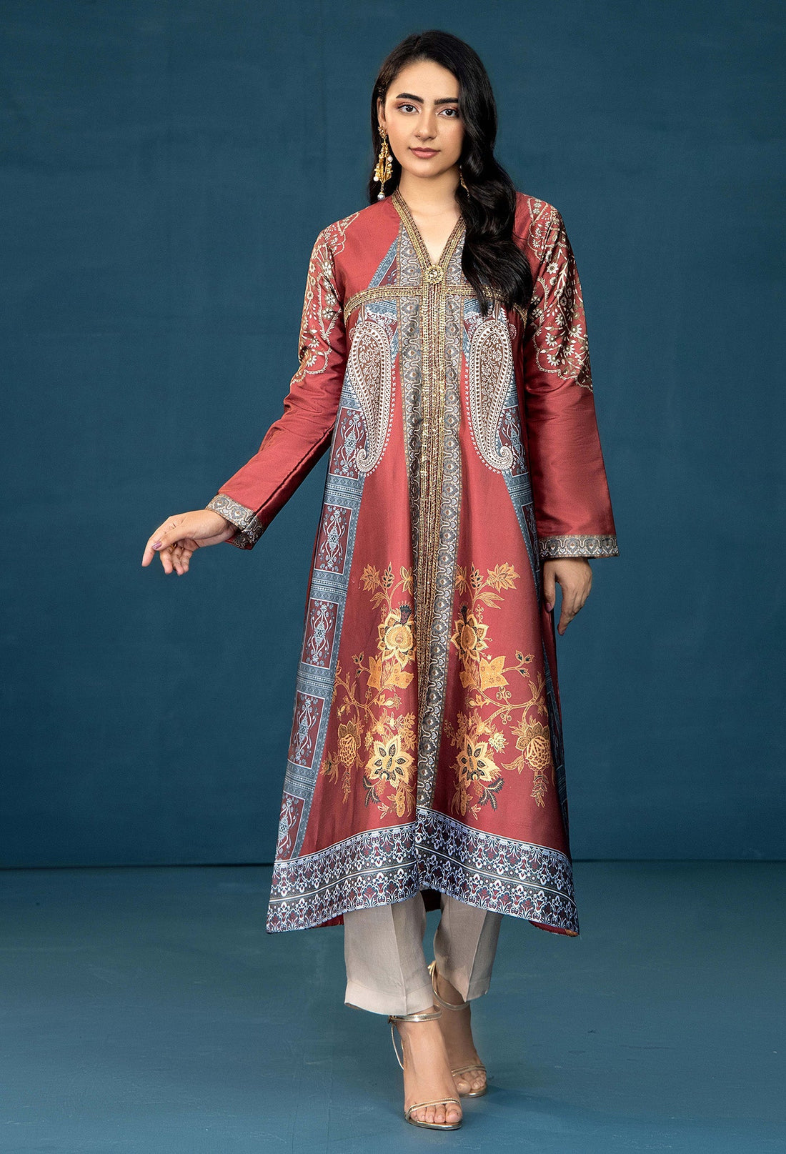 Adans Libas | Silk Shirt | SILK SHIRT-1PC  7627 - 1