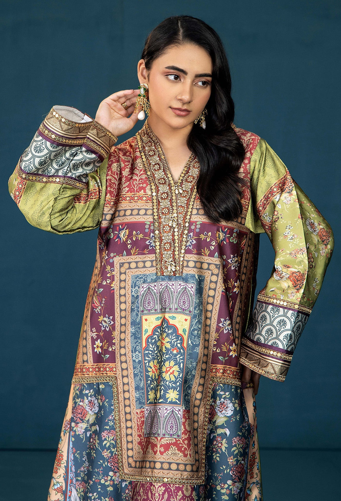 Adans Libas | Silk Shirt | SILK SHIRT-1PC  7628 - 1