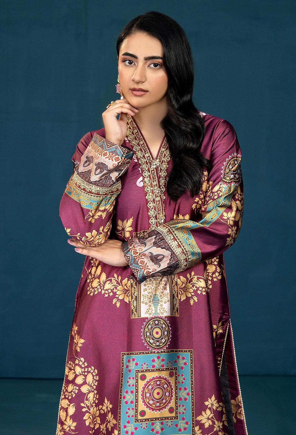 Adans Libas | Silk Shirt | SILK SHIRT-1PC  7629 - 1