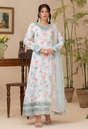 Adans Libas | Adans Embroidered satin | Satin Lawn 828210