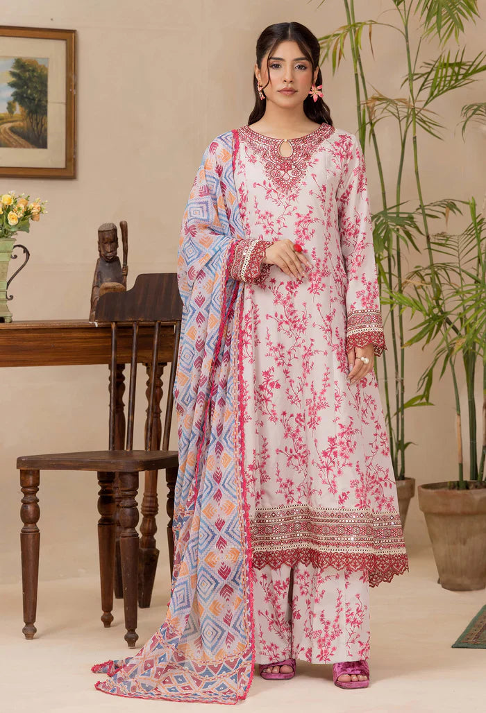Adans Libas | Adans Embroidered satin | Satin Lawn 828212