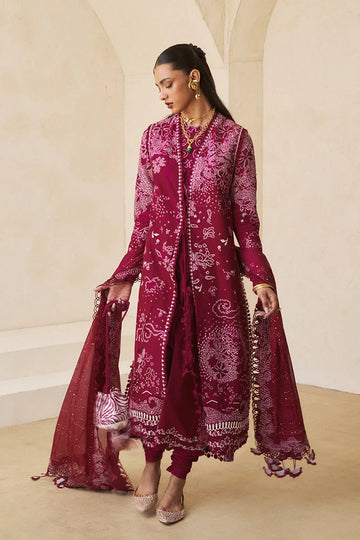 Suffuse Vesria – Plum Organza Suit (3-Piece)