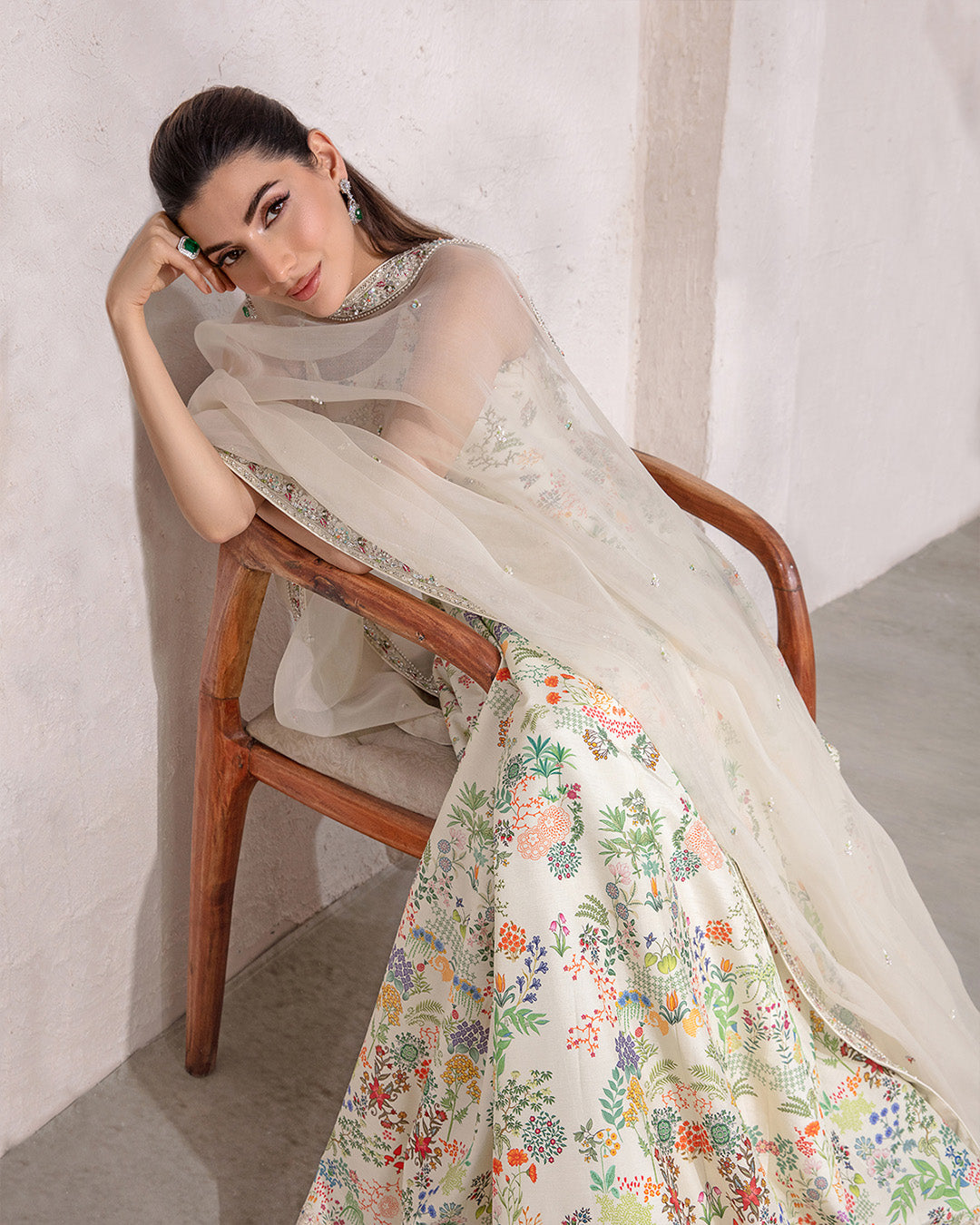 Faiza Saqlain | Lenora Luxury Pret | Floretta - House Of Anaya