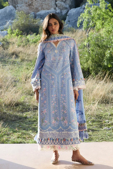 Suffuse Elani – Sky Blue Organza Suit (3-Piece)
