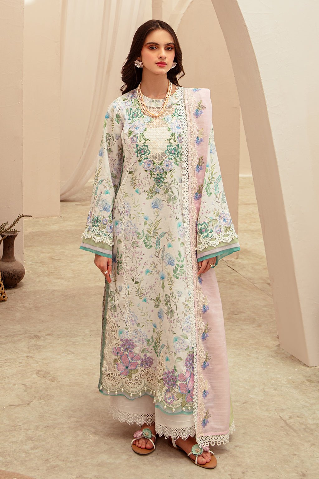 AJR Couture | Alif Affordable Lawn 24 | GLEAM - House Of Hania