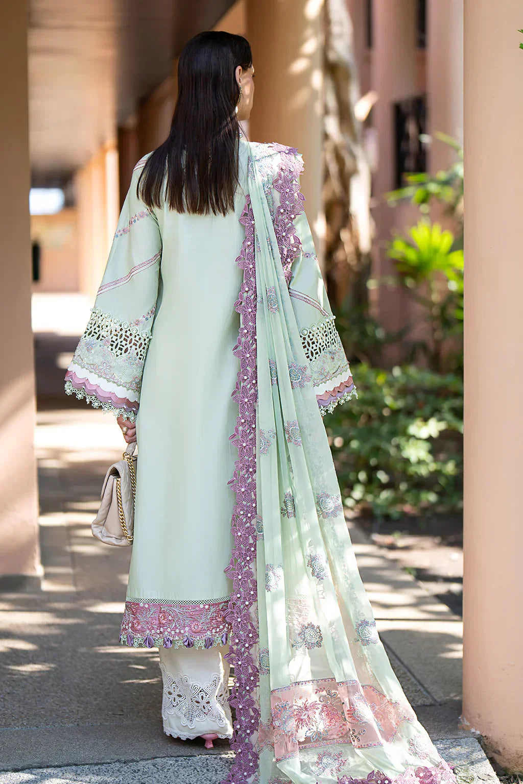 AJR Couture | Alif Signature Luxury Lawn 24 | Aura - House Of Hania