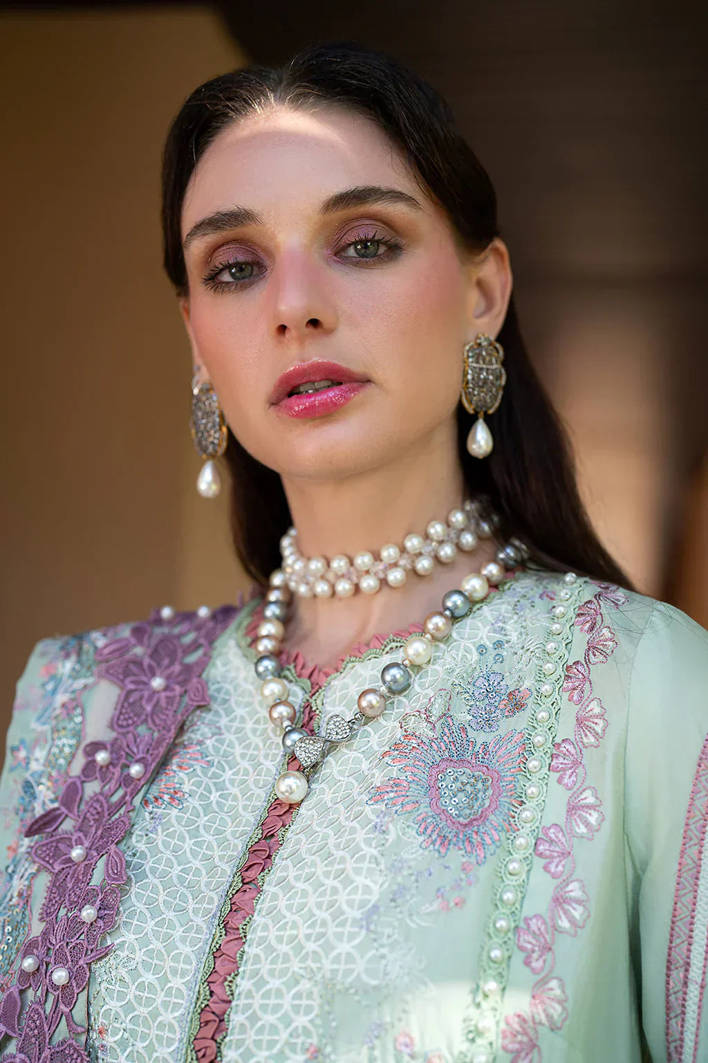 AJR Couture | Alif Signature Luxury Lawn 24 | Aura - House Of Hania