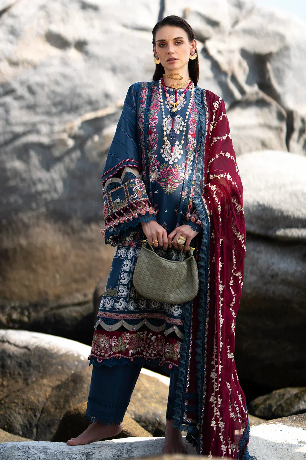 AJR Couture | Alif Signature Luxury Lawn 24 | Ayra - House Of Hania
