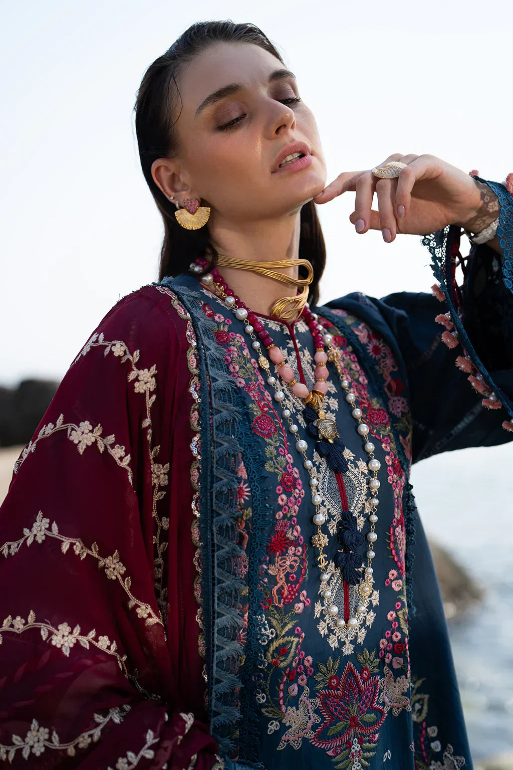 AJR Couture | Alif Signature Luxury Lawn 24 | Ayra - House Of Hania