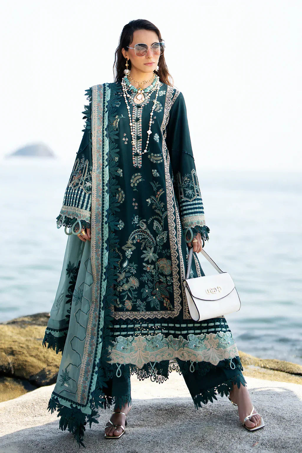 AJR Couture | Alif Signature Luxury Lawn 24 | Celia - House Of Hania