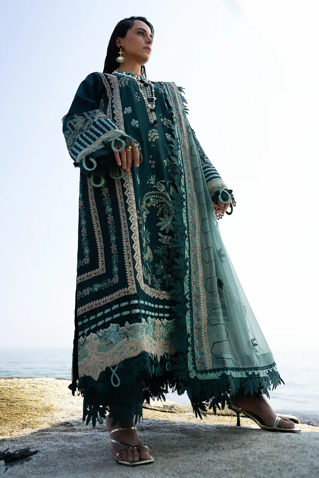 AJR Couture | Alif Signature Luxury Lawn 24 | Celia - House Of Hania