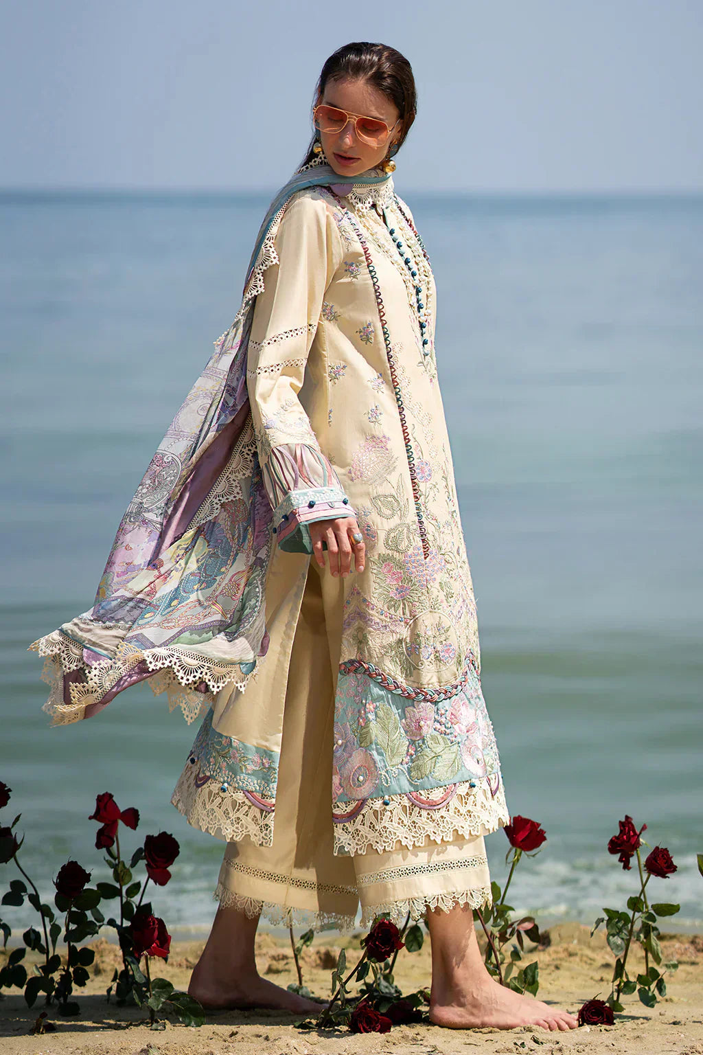 AJR Couture | Alif Signature Luxury Lawn 24 | Coraline - House Of Hania