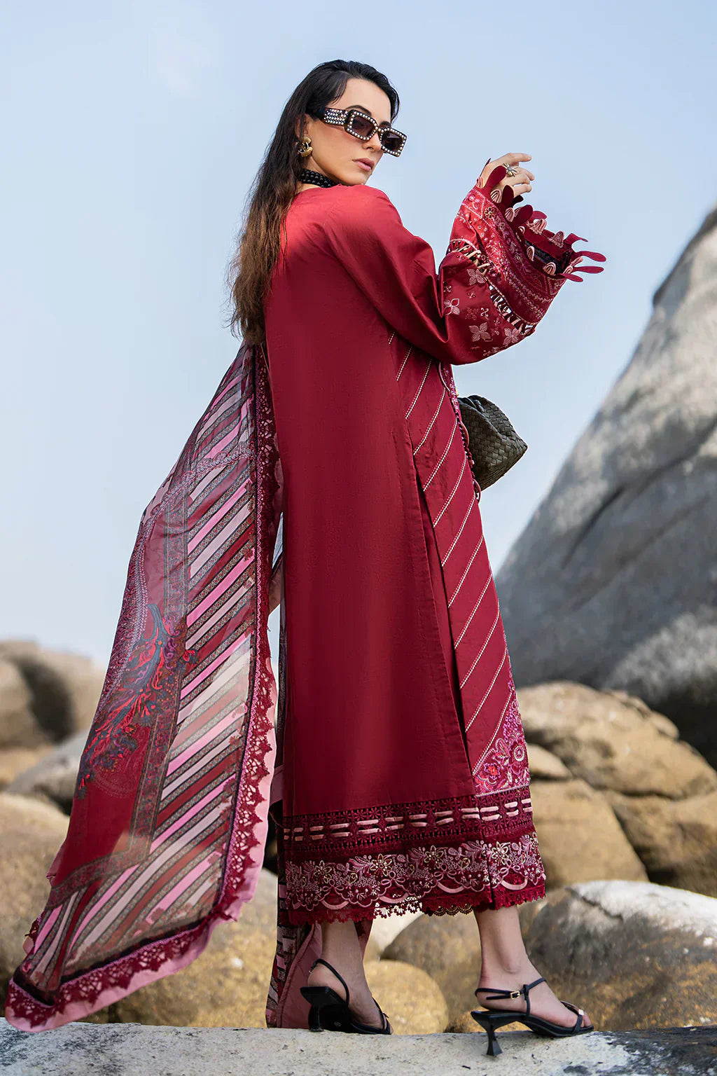 AJR Couture | Alif Signature Luxury Lawn 24 | Eleganza - House Of Hania