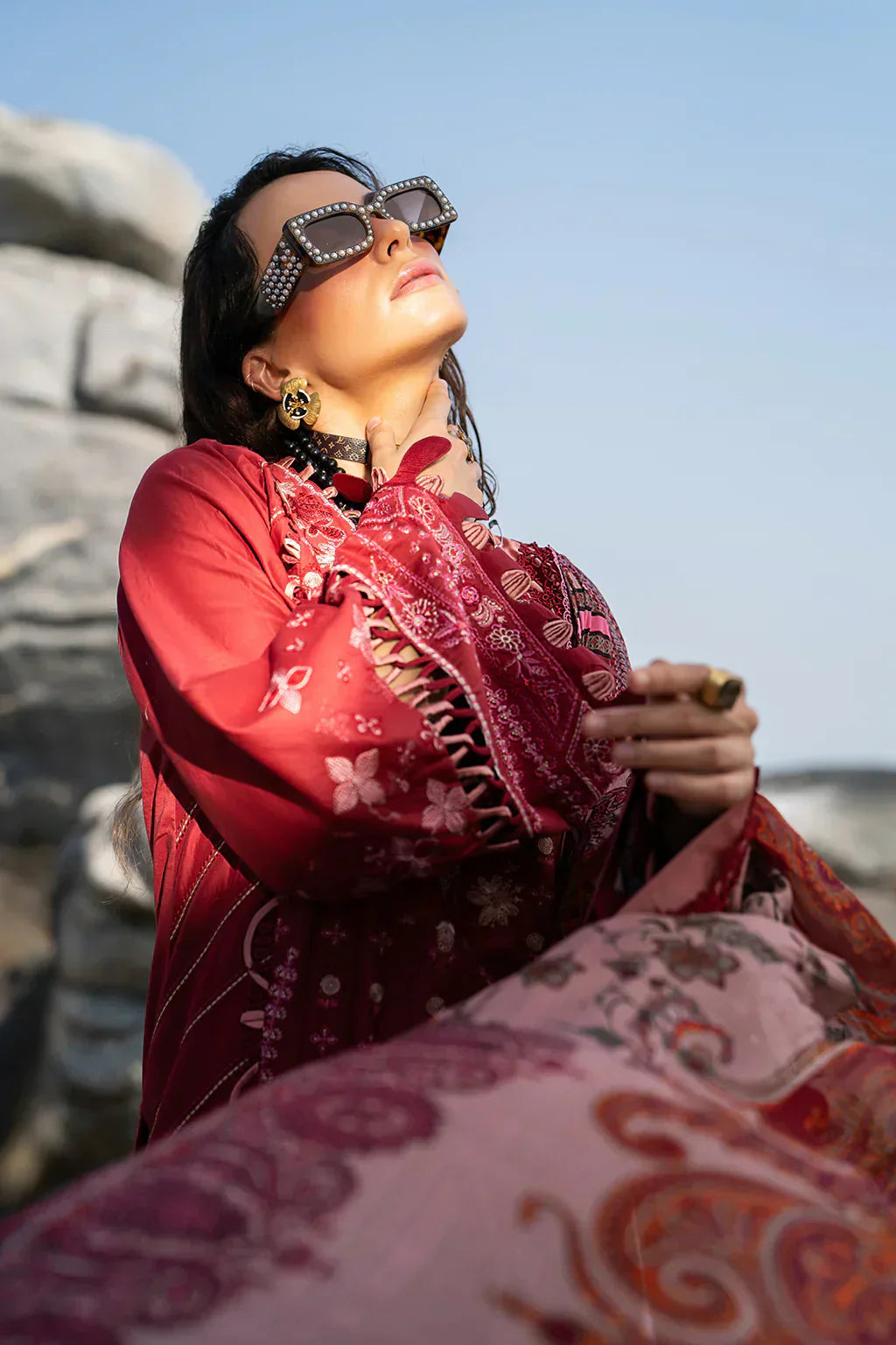 AJR Couture | Alif Signature Luxury Lawn 24 | Eleganza - House Of Hania