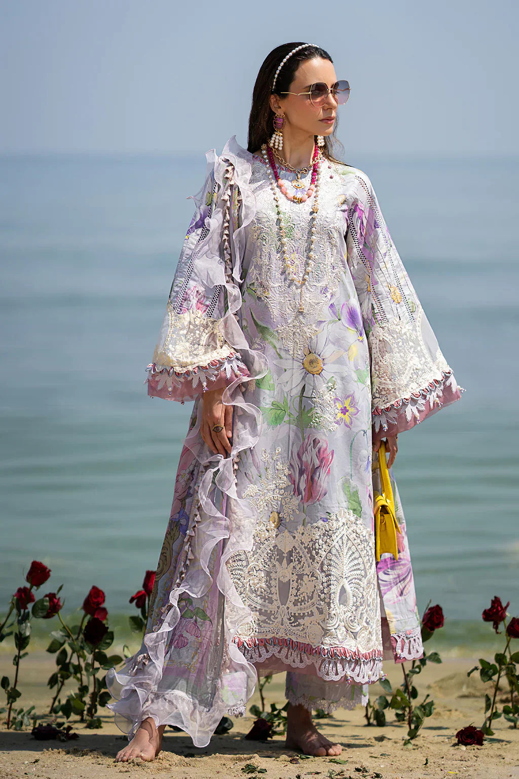 AJR Couture | Alif Signature Luxury Lawn 24 | Lyra - House Of Hania
