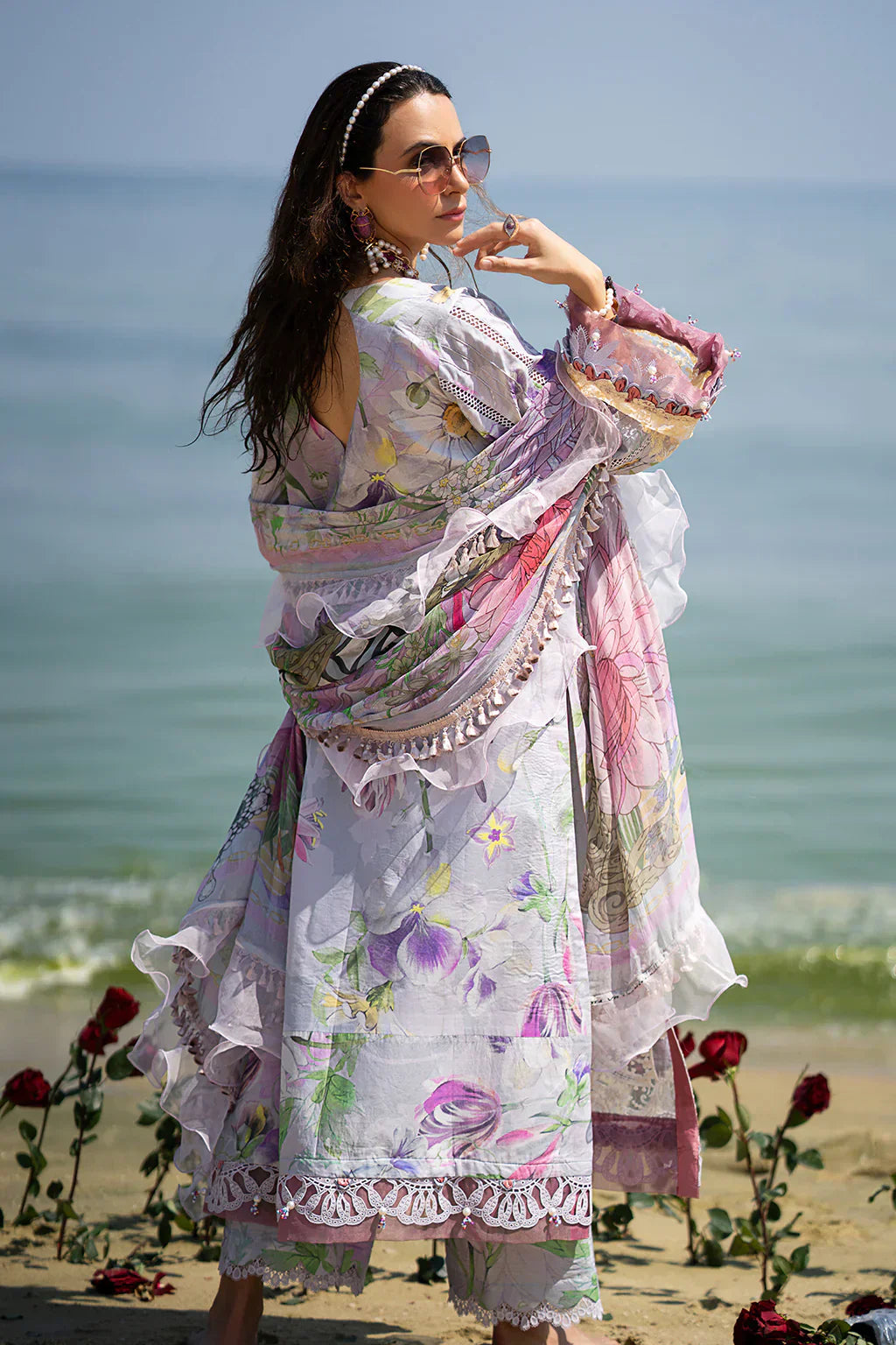 AJR Couture | Alif Signature Luxury Lawn 24 | Lyra - House Of Hania
