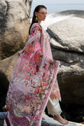 AJR Couture | Alif Signature Luxury Lawn 24 | Rosy - House Of Hania