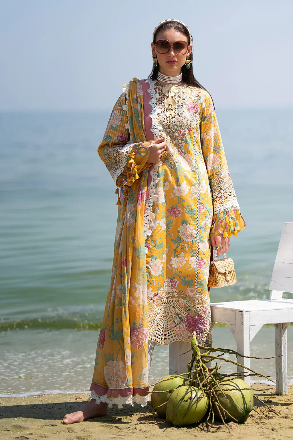 AJR Couture | Alif Signature Luxury Lawn 24 | Sunlit - House Of Hania
