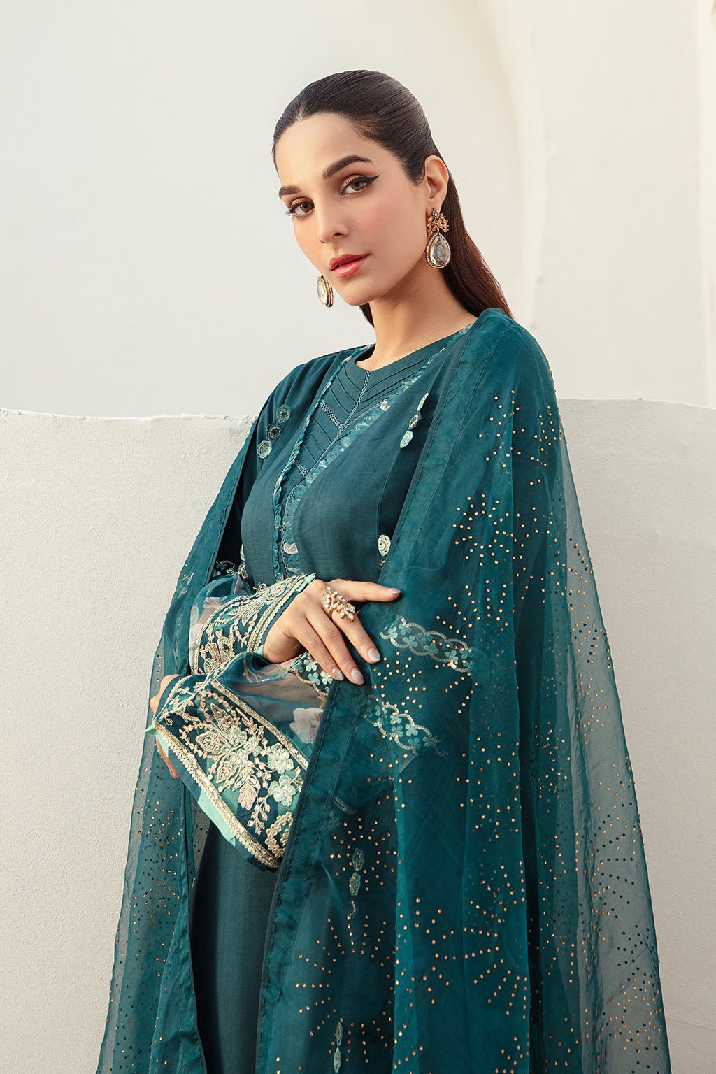 AJR Couture | Basic Pret 24 | SAPPHIRE SPLASH - House Of Hania