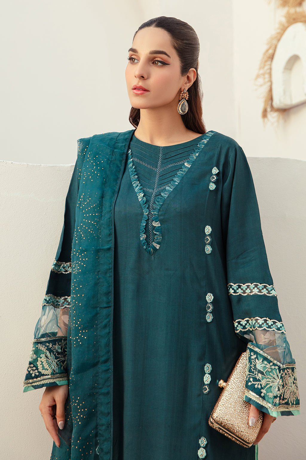 AJR Couture | Basic Pret 24 | SAPPHIRE SPLASH - House Of Hania