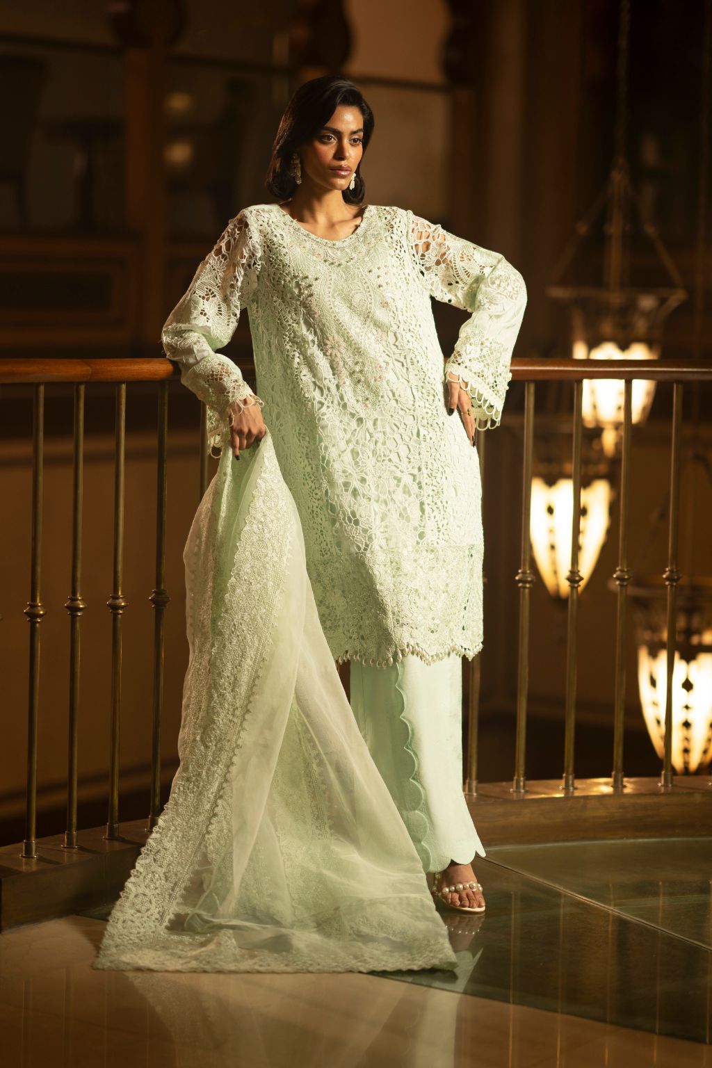 AJR Couture | Cutwork Edit 24 | LIME - House Of Hania