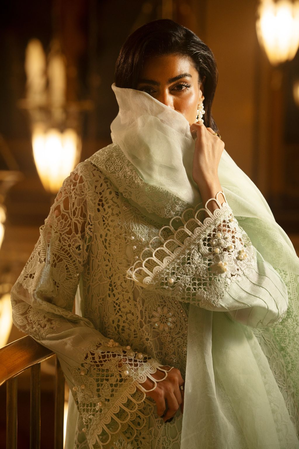AJR Couture | Cutwork Edit 24 | LIME - House Of Hania