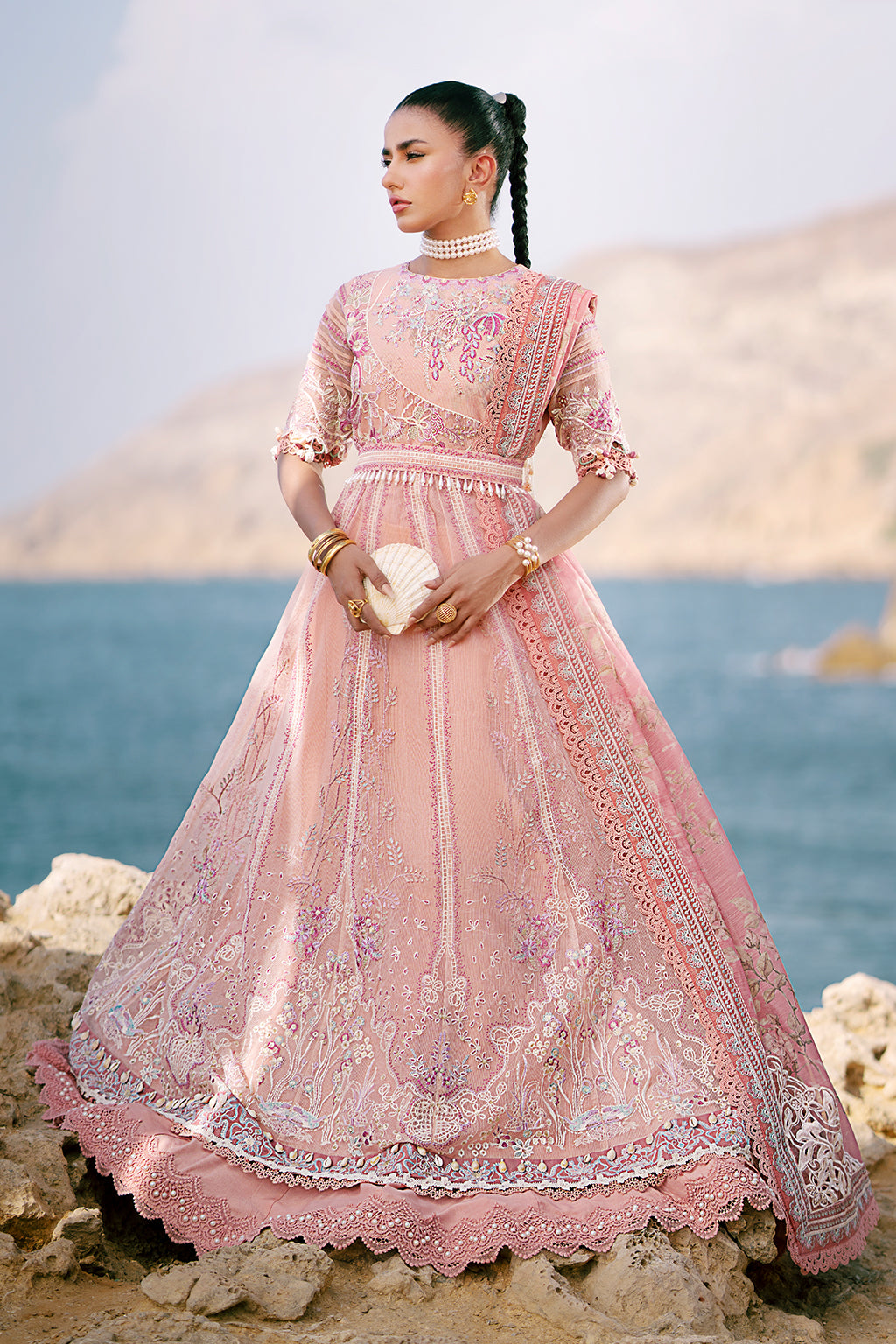 AJR Couture | Dastan Luxury Lawn 25 | Flair - House Of Hania