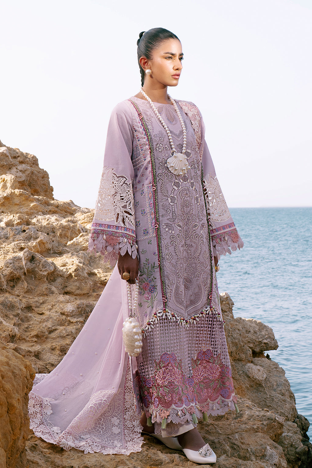 AJR Couture | Dastan Luxury Lawn 25 | Luxe - House Of Hania