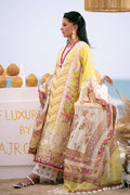 AJR Couture | Dastan Luxury Lawn 25 | Sunset - House Of Hania