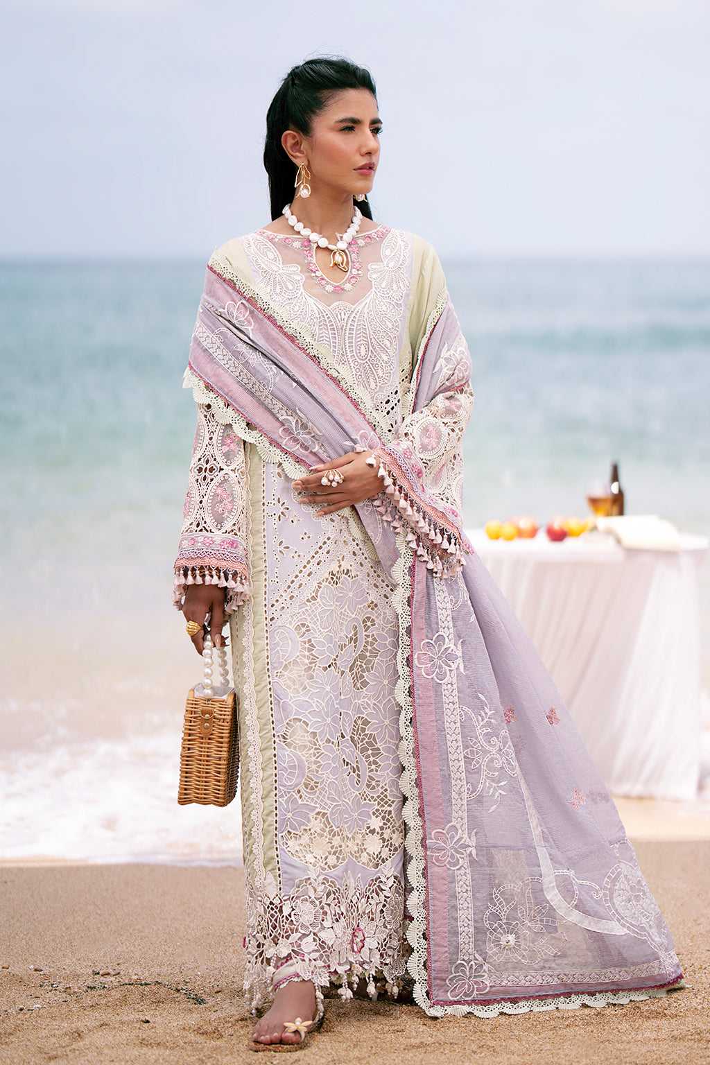 AJR Couture | Dastan Luxury Lawn 25 | Wave - House Of Hania