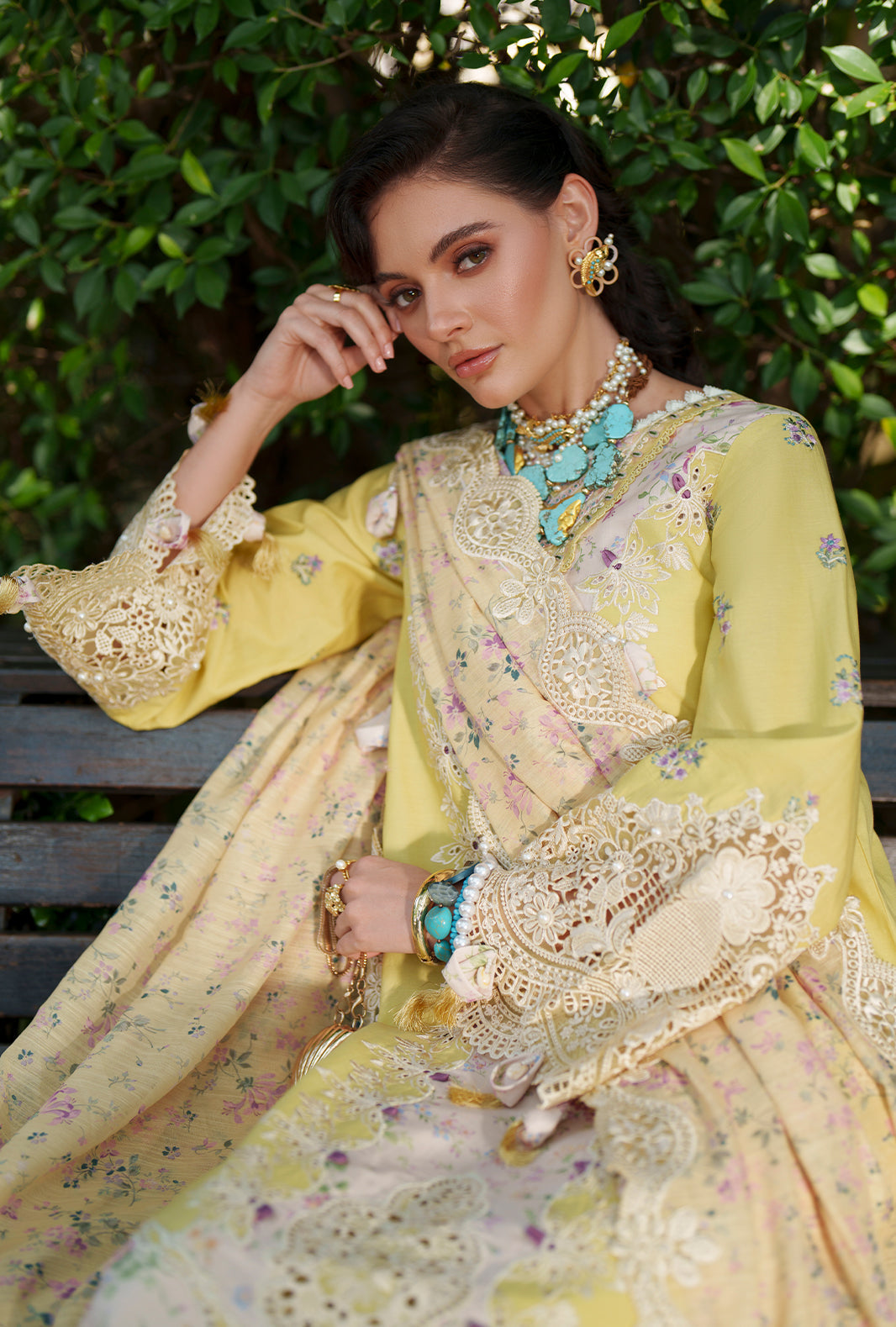 AJR Couture | Evara Luxury Lawn | Kaia - House Of Hania